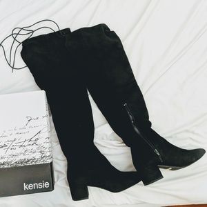Kensie Knee High Black Boots
